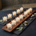 HOSLEY Oyster Cup Clear Glass Filled Candles 48 Pack Ivory Hand Poured Unscented Wax Candles for Home Restaurants Shabbat Church Weddings Romantic Moments Party Spa Meditation - Image 5