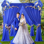 10x10ft Royal Blue Backdrop Curtains for Wedding Parties,Wrinkle Free Blue Curtains Photo Backdrop Drapes for Graduations Birthday Party Soft Fabric Photography Backgournd for Photoshoot - Image 7