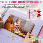 Ronica Baby Girl Gift Set with Baby Memory Book and Monthly Stickers, Modern Photo Journal, Keepsake Album for Girls, First 5 Years, Shower Gift Idea for Mom, Dad Or Grandparents - Image 3