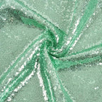Poise3EHome Mint Green Sequin Tablecloth 90×156 Inch Rectangle Sparkly Fabric Table Cloth for Birthday Wedding Party Holiday Baby Shower Decoration - Image 4