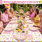 LemonRoad 452 Pcs Pink Lemon Party Supplies for 50, Pink and Yellow - Image 6