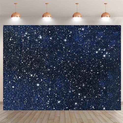 Starry Night Backdrop Stars Background Night Sky Space Backdrop 10x6.5ft - Image 4