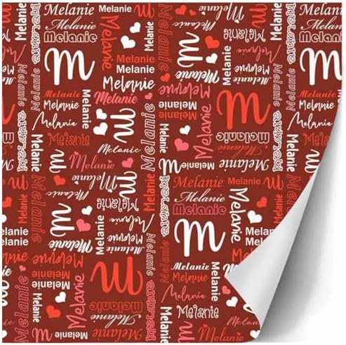 AOFUN Custom Name Wrapping Paper Wrapping Paper For Him Just Because Gifts For Her Mens Birthday Wrapping Paper Custom Name Wrapping Paper 3 Rolls 58" x 23" - Image 3