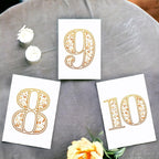 Numeric Design Table Number Cards Double Sided Party Table Numbers for Reception Baby Shower Anniversary Birthday Bridal Party 5x7 100 Pcs - Image 3