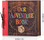 Our Adventure Book 12x12 Inch,Scrapbook Album Large Handmade Travel Scrapbook 60 Pages DIY Album for Anniversary,Wedding,Travelling,Writing,Baby,Friends,Family,Couple Gifts (12in-Adventure Book) - Image 7