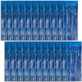 20 Pack Foil Curtain Backdrop Blue Metallic Tinsel Foil Fringe Curtains Photo Booth Props for Birthday Wedding Engagement Baby Shower Bachelorette Christmas Holiday Celebration Party Decorations by KEJ