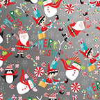 Jillson Roberts Gift Wrap, Snow Joy (6 Jumbo Rolls 10ft x 30in) by JILLSONROBERTS