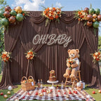 30x15ft Brown Backdrop Curtains for Parties Wedding Photo Wrinkle Free - Image 4