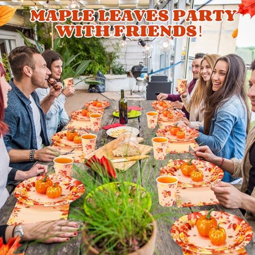 Funnymoom 250 Pcs Fall Thanksgiving Party Decorations Serves 50 - Image 4