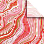 Jillson & Roberts 20" x 30" Printed Christmas Gift Tissue, Marbleized Red (48 Folded Sheets) by JILLSONROBERTS