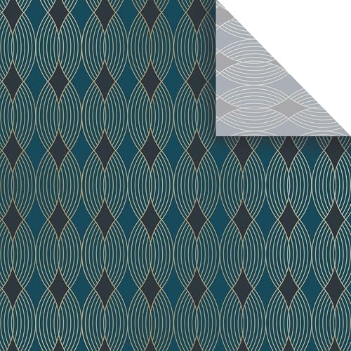 Jillson & Roberts 20" x 30" Printed Gift Tissue, Gilded Geo (48 Folded Sheets) by JillsonRoberts