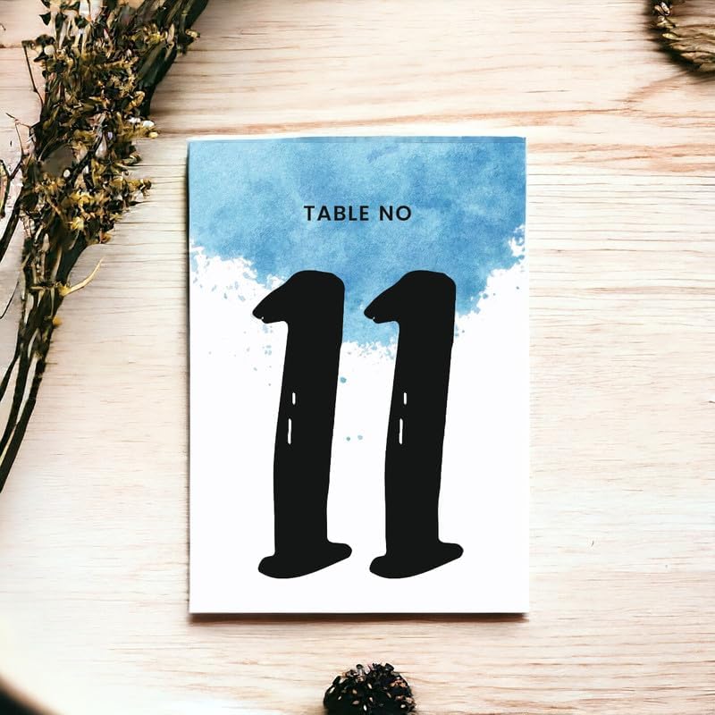Numeric Design Table Number Cards Double Sided Party Table Numbers for Reception Baby Shower Anniversary Birthday Bridal Party 4x6 100 Pcs - Image 2