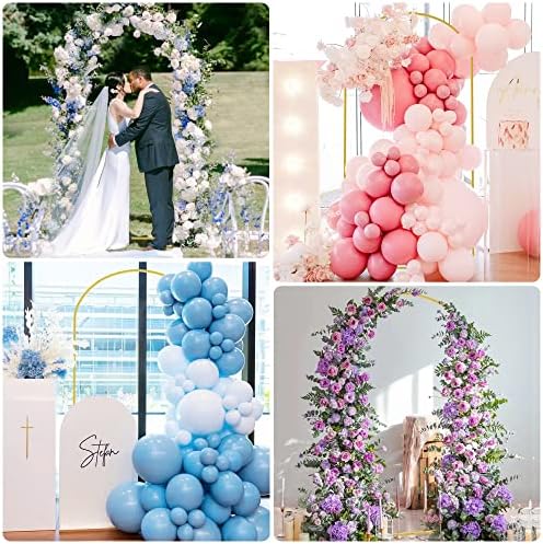 Arch Backdrop Stand and Cover Set, 7.2ft Arch Stand with Dusty Blue Cover - Image 7
