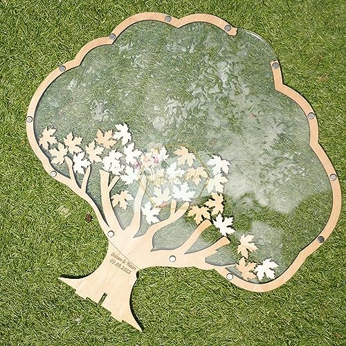 Wooden Family Tree Guest Book Alternative for Rustic Wedding Drop Box - Image 4