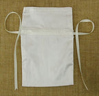 Darling Souvenir 50 Satin Drawstring Gift Pouch Small Wedding Party Favors Bag - 8" x 10" inches Baby Shower Thank You Pouches- White - Image 2