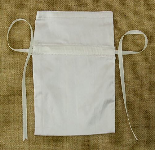 Darling Souvenir 50 Satin Drawstring Gift Pouch Small Wedding Party Favors Bag - 8" x 10" inches Baby Shower Thank You Pouches- White - Image 2
