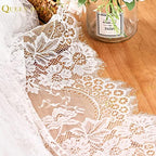 White Lace Tablecloth 60x120Inch Wedding Rectangle Table Overlay 10 Packs - Image 5