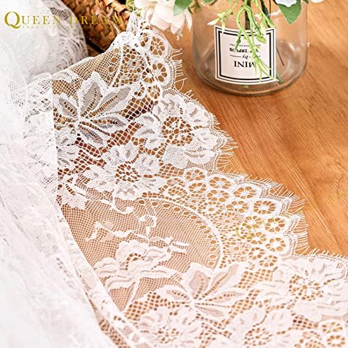 White Lace Tablecloth 60x120Inch Wedding Rectangle Table Overlay 10 Packs - Image 5