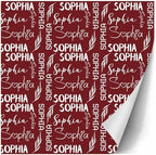 AOFUN Personalized Name Text Wrapping Paper Gift Wrap Funny Wrapping Papper Funny Gift Bags For Adults Cute Wrapping Paper Gift Wrap Funny 3 Rolls 58" x 23" - Image 3