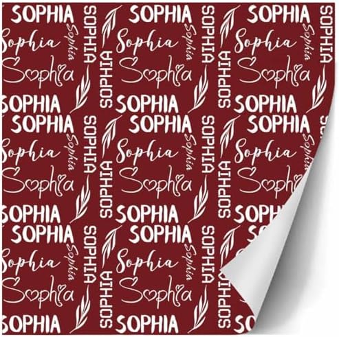AOFUN Personalized Name Text Wrapping Paper Gift Wrap Funny Wrapping Papper Funny Gift Bags For Adults Cute Wrapping Paper Gift Wrap Funny 3 Rolls 58" x 23" - Image 3