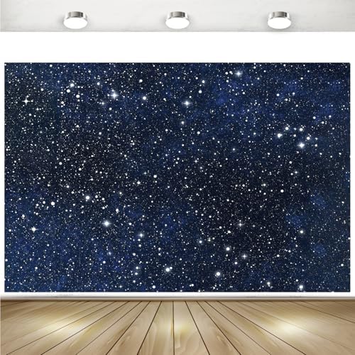 Starry Night Backdrop Stars Background Night Sky Space Backdrop 10x6.5ft - Image 2