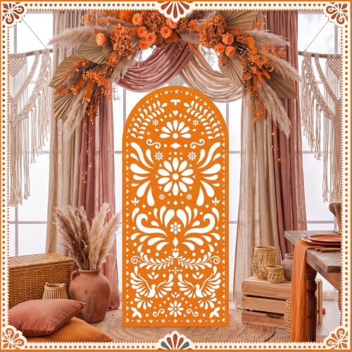 Gerrii 6 ft Cielito Lindo Arch Backdrop, All-in-one Stand up, Orange - Image 5