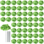 AVIVIHO 65pcs Fake Flowers Green Hydrangea Artificial Flowers Bulk (Not Squished, No Steaming Need) Silk Flowers with Stems for Wedding Decor,Home,Baby Shower,Table Centerpieces Decoration by Aviviho