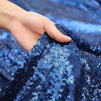 Poise3EHome Navy Blue Sequin Tablecloth 60×120 Inch Rectangle Sparkly Fabric Table Cover Overlay for Birthday Wedding Party Christmas Holiday Baby Shower Decoration - Image 5
