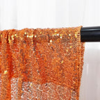 Poise3EHome Orange Sequin Backdrop Curtains, 4 Panels 2FTx8FT Glitter Background for Halloween Party Birthday Party Wedding Christmas Thanksgiving Holiday Festival Decor - Image 3