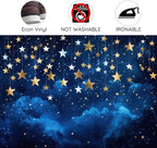 8 x 6 ft Twinkle Littler Star Backdrops Blue Galaxy Starry Night Sky Children Kids Birthday Baby Shower Party Photography Background Newborn Baby Child Portrait Decorations Photo Props - Image 6