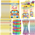 Resurhang 200 Pcs Safety First Favors, School Bus Gifts Bulk by Resurhang