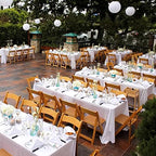 6 Pack Tablecloth 90 x 156 inch Polyester Table Cloth for 8 Foot Rectangle Tables,Stain and Wrinkle Resistant Washable Fabric Table Covers Polyester White Table Clothes for Wedding,Party,Banquet - Image 4