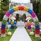 BalsaCircle 19 feet White Balloon Arch Stand Kit - Wedding Event Birthday Graduation Party Decorations Supplies - Image 5
