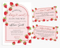 All Ewired Up Personalized Someone Berry Sweet Baby Shower Invitations and Envelopes, Strawberry, Diaper Raffle Cards, Books for Baby Inserts, Picnic Spring Summer by AllEwiredUp