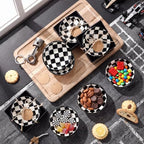 FoldTier 36 Sets Race Car Baby Shower Party Favors Checkered Ceramic Dishes - Image 6