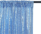 Baby Blue Sequin Backdrop Curtain 6x8FT Sparkly Blue Curtains for Wedding - Image 5