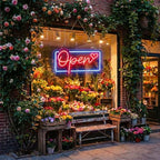 Led Neon Open Signs for Wall Decor Business Open Sign for Store Shop Storefront Window Door Wall- Red&Blue - Image 5