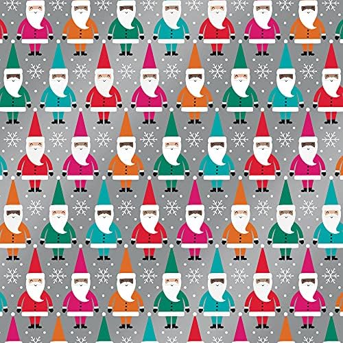 Jillson Roberts Kids Christmas Wrapping Paper Roll Bundle (25 sq ft per roll, 100 Total Sq Ft) Out for Delivery, Bright Santa, Christmas Cats in Cars, Christmas Shark, 4 Pack - Image 4
