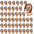 Leinuosen 48 Pcs Lucky Horseshoe Charms with Thank You Tags, Western Metal by Leinuosen