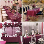 4 Pack Rectangle Tablecloth 60x102 Inch Burgundy Washable Polyester Table Cover for Wedding Dining Table Buffet Parties Banquet Decoration（Burgundy） - Image 6