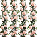 Riceshoot 4 Pcs 26 ft Artificial Flower Garland Eucalyptus,Pink by Zuqqaaoor