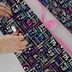 AOFUN Custom Wrapping Paper With Name Text Cute Gifts For Best Friends Wrapping Paper One Roll Anniversary Wrapping Paper For Men Multi Color 5 Rolls 58" x 23" - Image 4