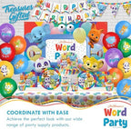 Treasures Gifted Officially Licensed Jim Henson’s Word Party Birthday Supplies - Serves 16 Guests - Dinnerware Starter Set Word Party Birthday Decorations - Plates & Napkins Set - Image 7