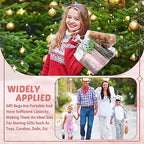 LEIFIDE 50 Pcs Plastic Clear Gift Bags with Handles,11.8 X 11.8 X 3.9 Inch - Image 2