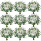 Serwalin 300PCS Mixed Eucalyptus Stems with Baby's Breath Greenery by Serwalin