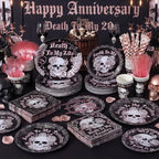 450 Pcs Tableware Set, Serve 50, Rose Gold and Black, Death to My 20S - Image 6