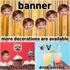 Face Cupcake Toppers 20PC | Custom Photo Image Picture Cupcake Picks | Personalized Table Bar Decorations | Food Fruit Appetizer Drink Club Sandwiches Hamburgers Picks | Funny Cute Unique Decorations - Image 7