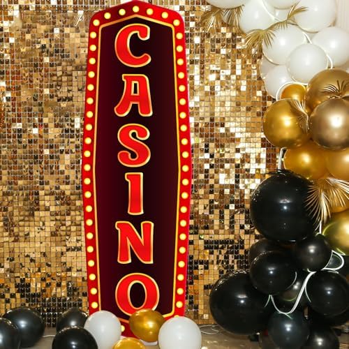 Funrous 6 ft Casino Party Decoration Life Size Cardboard Cutout - Image 4