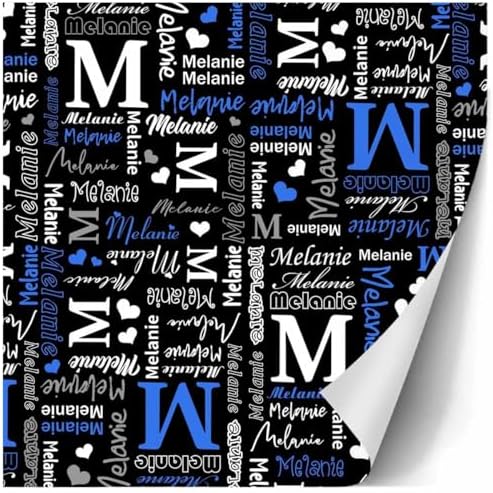 AOFUN Custom Name Gift Wrapping Paper Unique Wrapping Paper Customized Wrapping Paper Personalized Name Heart Wrapping Papper Wrapping Paper One Roll 3 Rolls 58" x 23" - Image 3