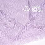 Showgeous 30 Pack Lavender Cloth Napkins with Fringe, 16x16 inch - Image 4